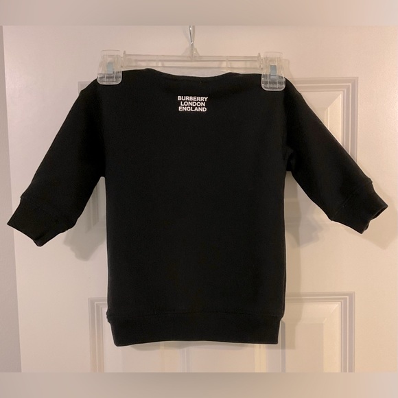 Burberry black sweater with teddy bear and logo on the front. SZ- 2 Y 🍄🌺HP🌺🍄 - Picture 5 of 12